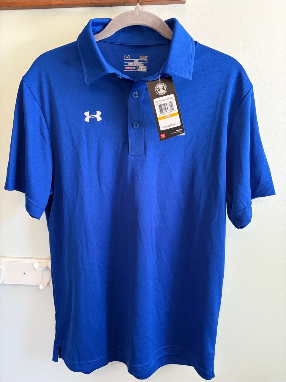 Under Armour Men’s Polo Shirt - Blue with White Logo